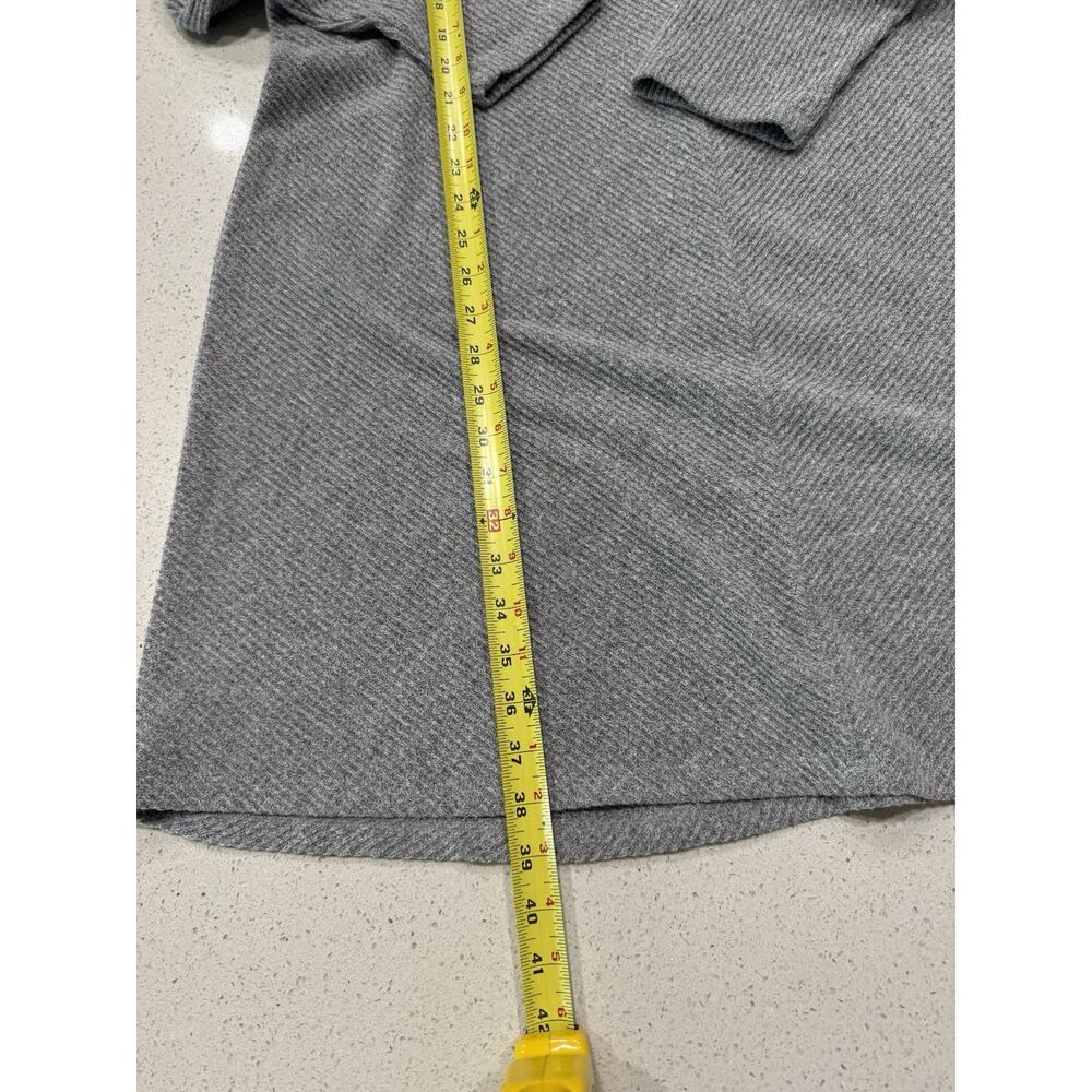 NWT Simply Vera Wang Gray Sweater Dress XXL Diagonal Knit Long Sleeve Cozy Fall - Picture 3 of 8